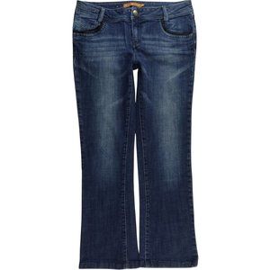 V Blue Boot Cut Stretch Jeans 8 Womens Jeans C396P